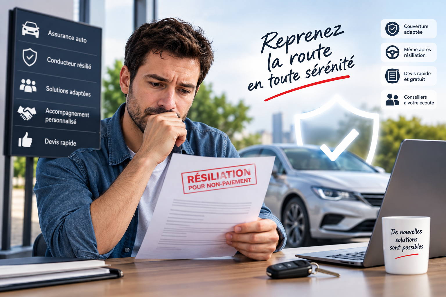 Quelle assurance auto choisir après résiliation pour non-paiement ?